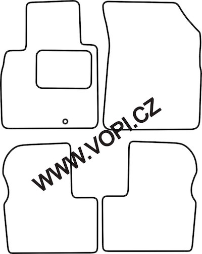 Autokoberce Nissan Mikra K13 11/2010 - Colorfit (3262)